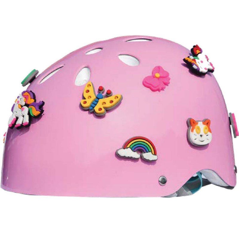 STREETJAM Street Jam DIY Popins Kids' Helmet (M, 55-58 cm, Pink) - Image 1