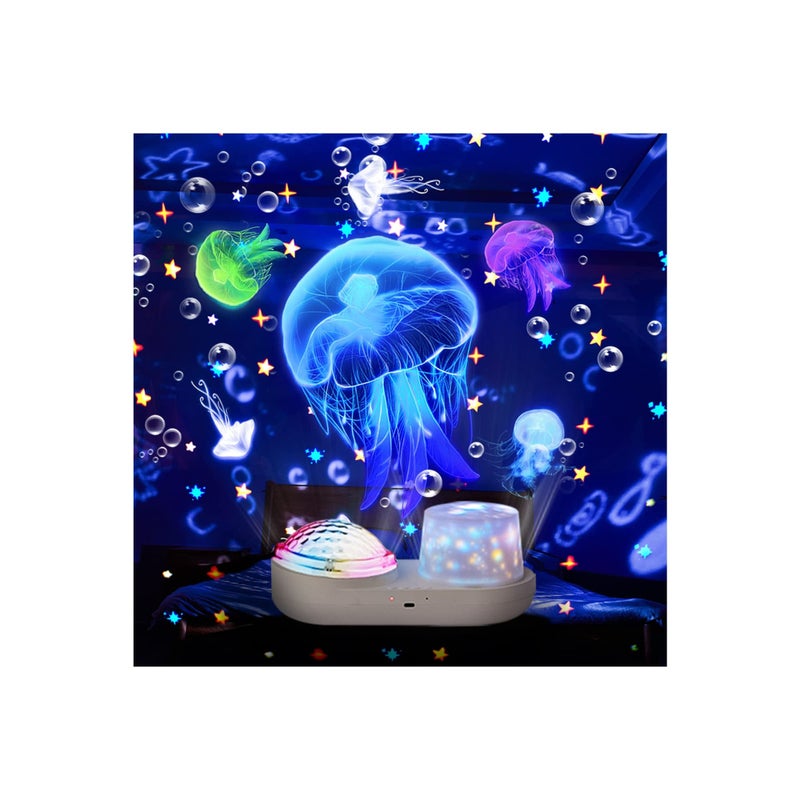 Zikra Night Light Projector Sky Night Light Projector for Kid Ceiling Night Light Projection Lamp Constellation Galaxy Projector 360 Degree Rotating Nebula Starry Sky Night Light Projection Lamp - Image 1