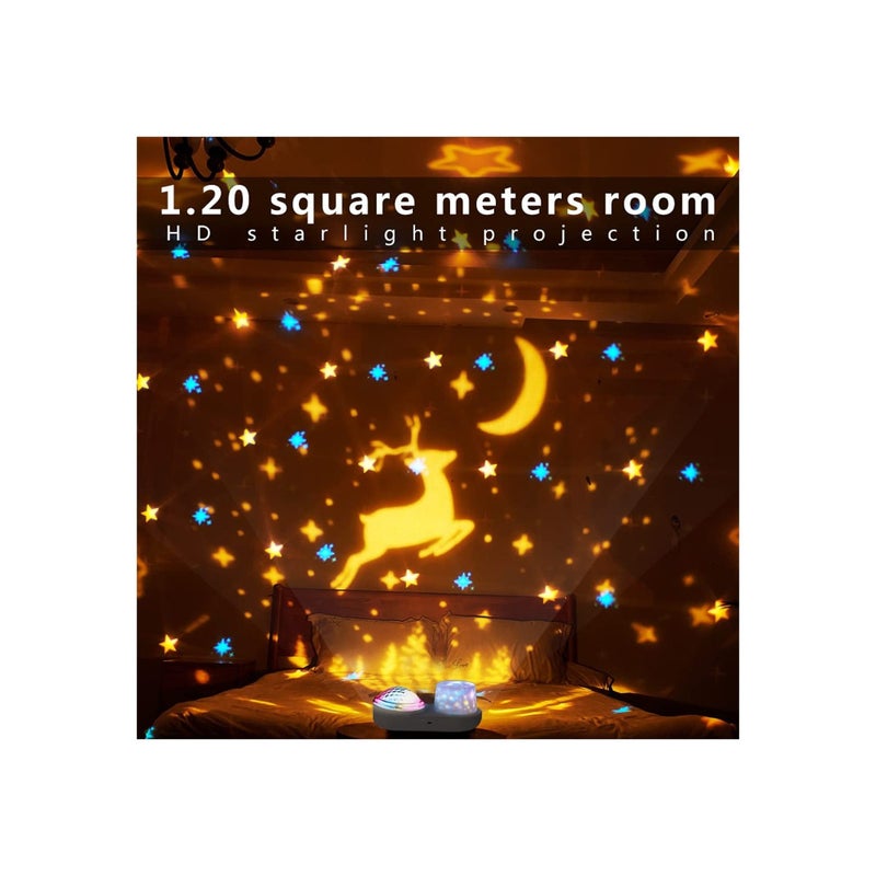Zikra Night Light Projector Sky Night Light Projector for Kid Ceiling Night Light Projection Lamp Constellation Galaxy Projector 360 Degree Rotating Nebula Starry Sky Night Light Projection Lamp - Image 2