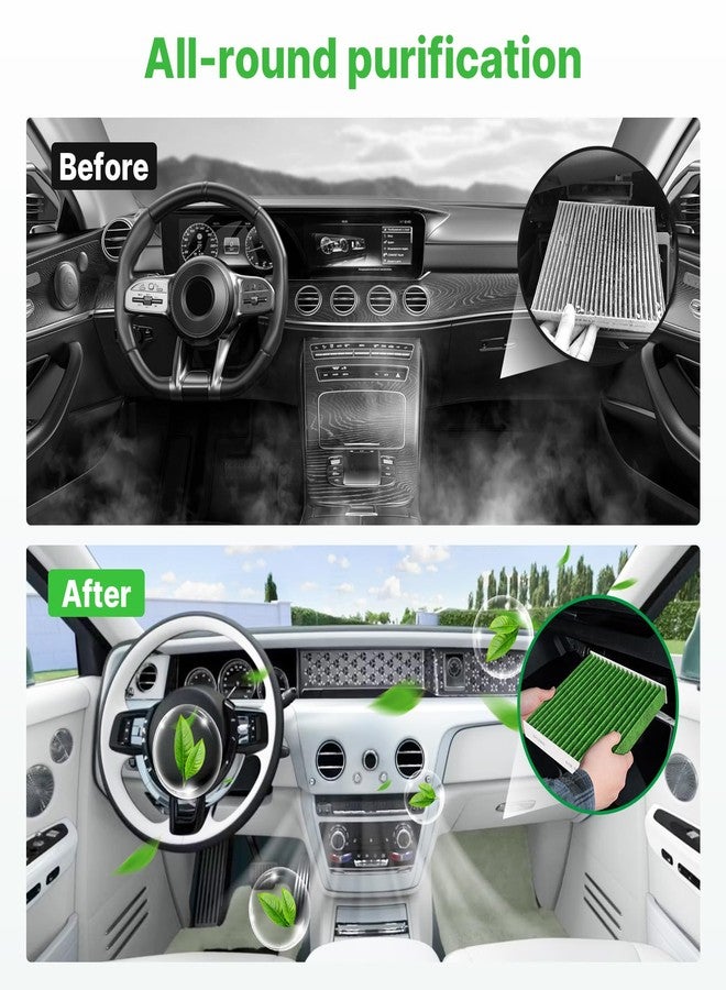 RVgolf Engine+Cabin Air Filters Fit for 2021 2022 2023 2024 2025 Nissan Rogue Engine Air Filter Replacement Cabin Air Filter Accessories# 16546-6RA0A 272775NA1A CF12552 - Image 4