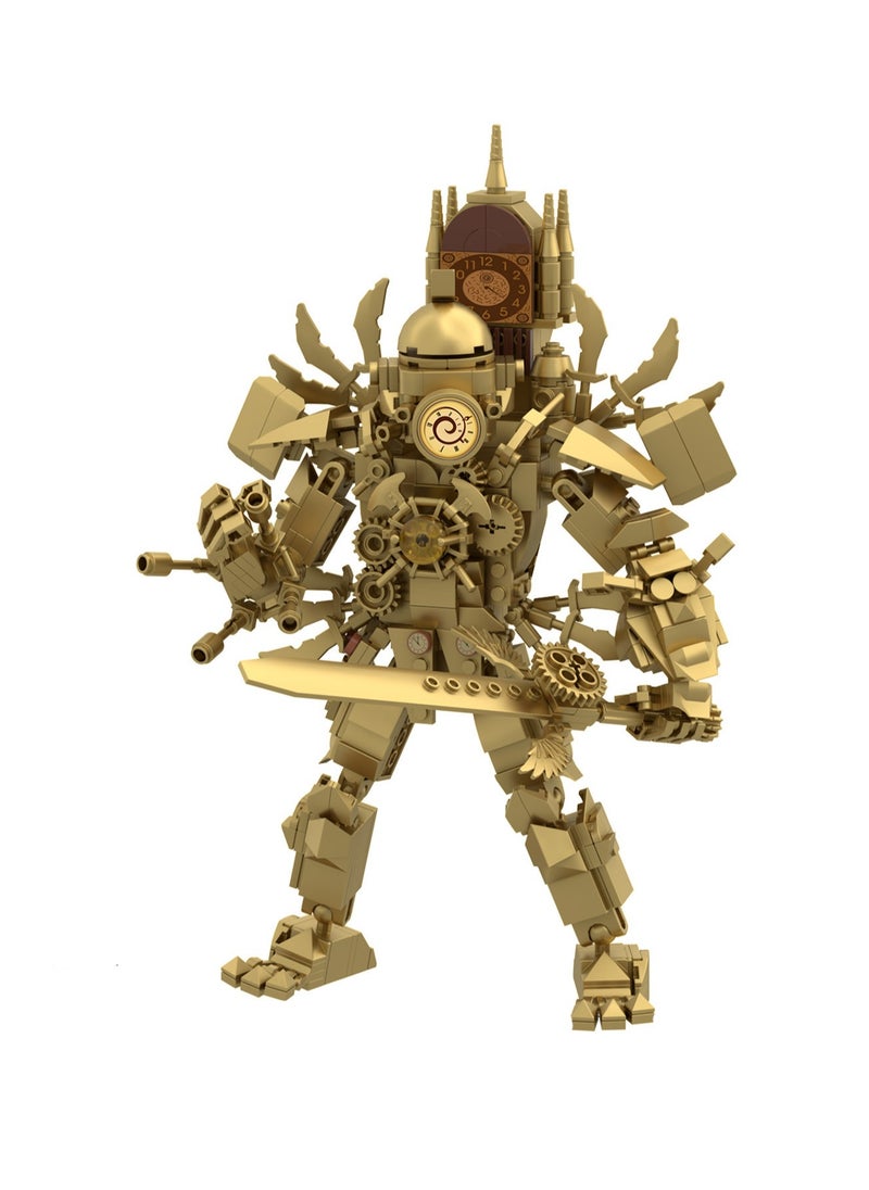 Children's Self-assembly Small Particle Toy Building Blocks Upgrade Clock King Model Hand  - Image 1
