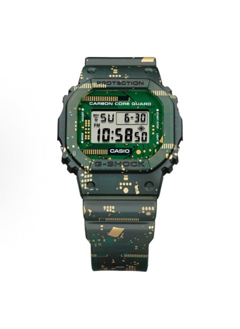 CASIO - octagonal sports waterproof and shockproof watch GA-5600 green - Image 1