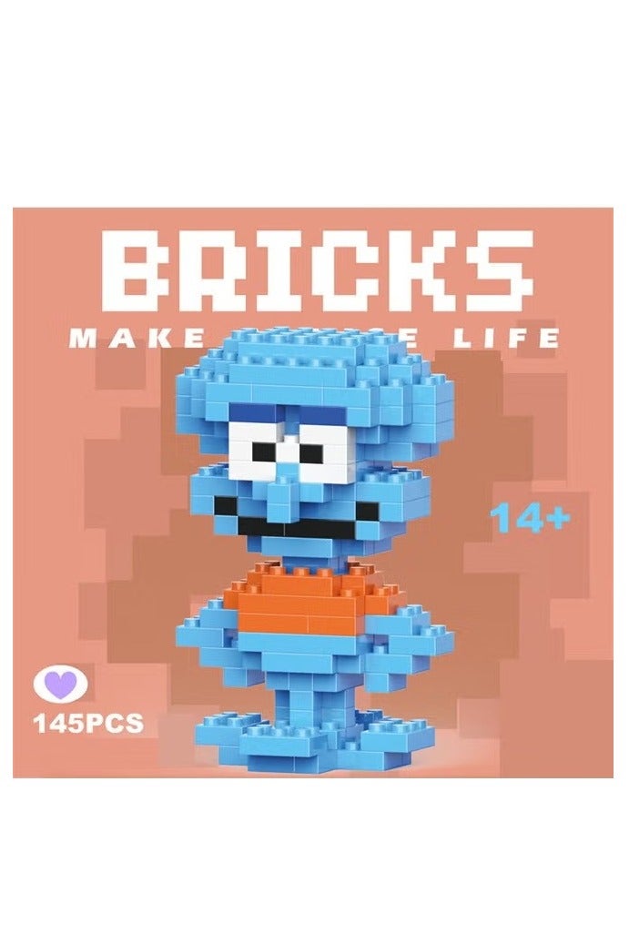 Unewshi Set Of 4 Spongebob Building Bricks Set, include SpongeBob, Patrick, Squidward, Mr. Krabs，Age 10 And Up, 662 Pieces In Total - Image 3