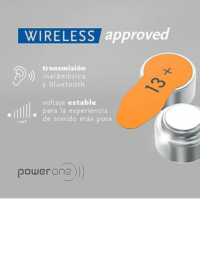 Power One SET Of 6 Pecs High Level Hearing Aid Batteries P13  - Image 3