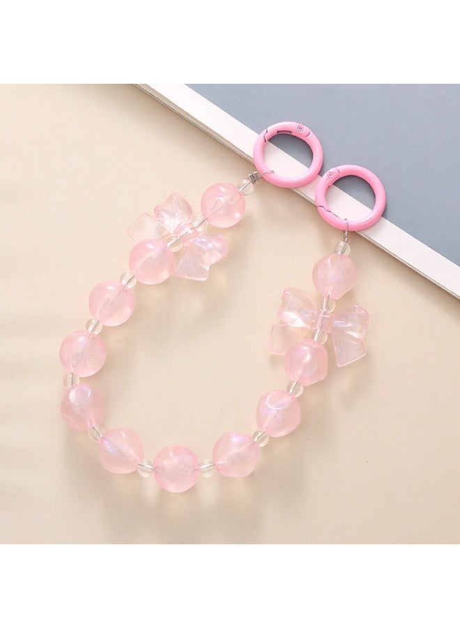 NIBEMINENT Phone Charm/ Chain Strap for Women Girls,K004 Fleshy Fig Cell Phone Case Lanyard Wrist Strap，Pink