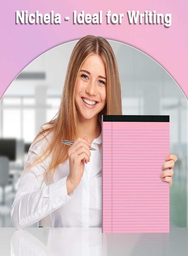 Nichela 3 Pcs Legal Pads 8.5 x 11 Colored Note Pads 8.5 x 11 Notepad Total 75 Sheets, Micro Perforated Writing Pads Lined Paper College Ruled Pad of Paper Notebook To-Do List for School & Office Supplies - Image 5