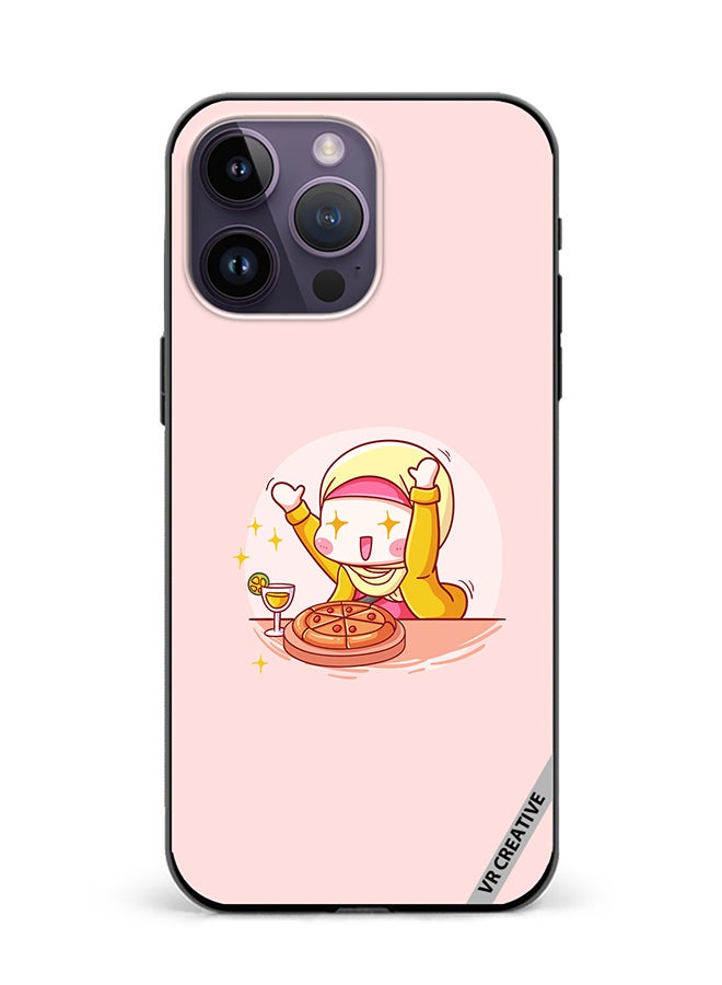 VR CREATIVE Protective Case Cover For Apple iPhone 16 Pro Cute Hijabi Babe Design Multicolour - Image 1