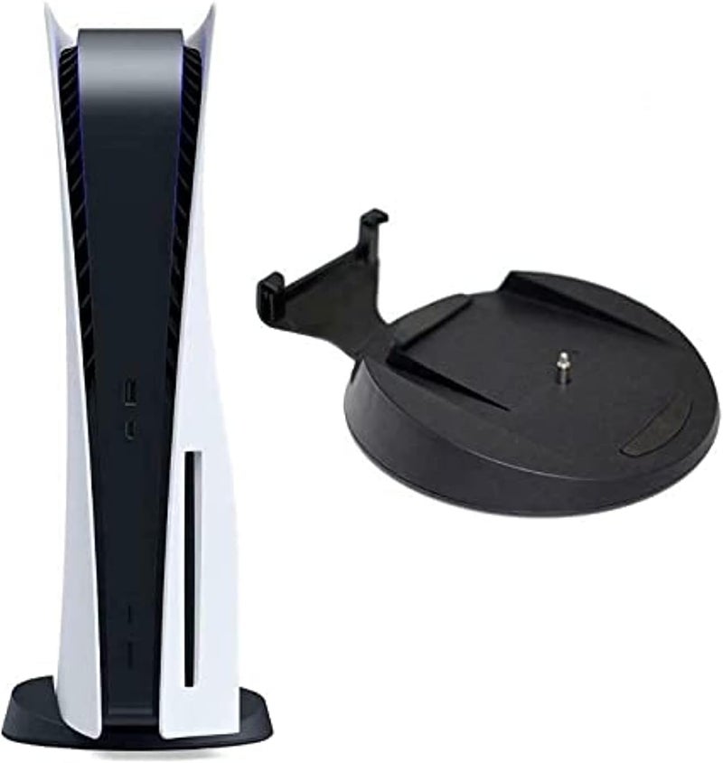 XBERSTAR PS5 Stand Replacement Vertical Stand with Screw for Playstation 5 Console Digital Edition and Disc Version (Vertical Stand) - Image 1