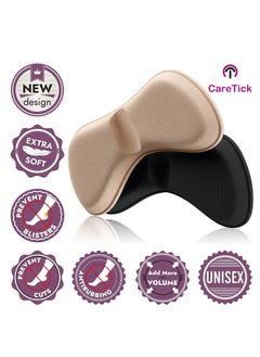 spa luxetique Heel Pads Liners (12 Pcs) Heel Cushion Pads for Loose Shoes, Self-Adhesive Heel Liners, Improved inner Sole Preventing Heel Slipping & Blisters  - Image 2