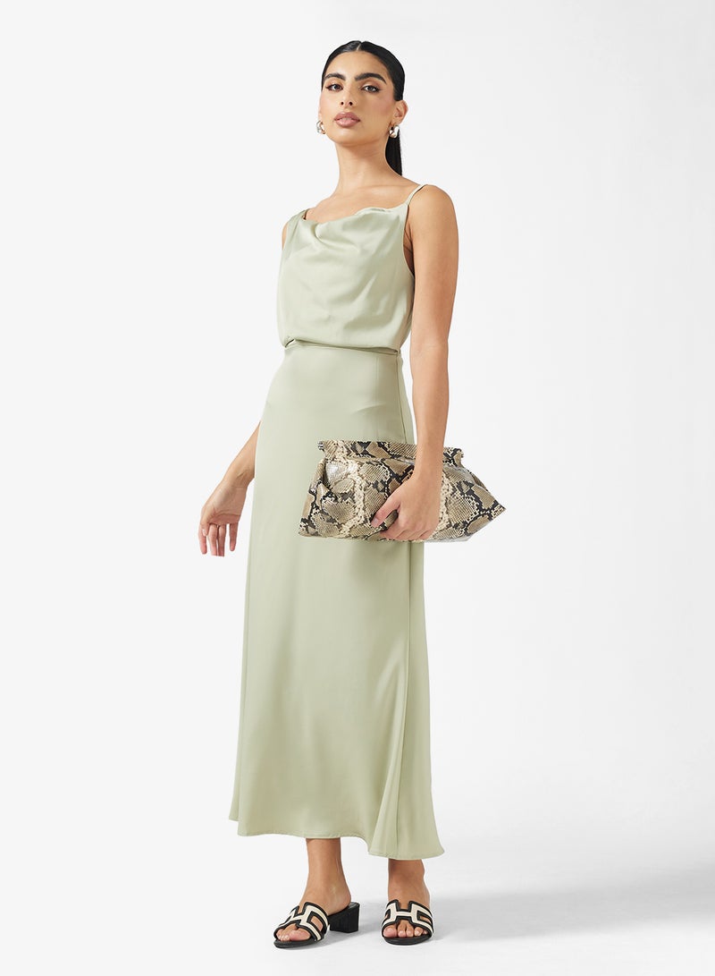 ELLA Draped Slip Dress - Image 1