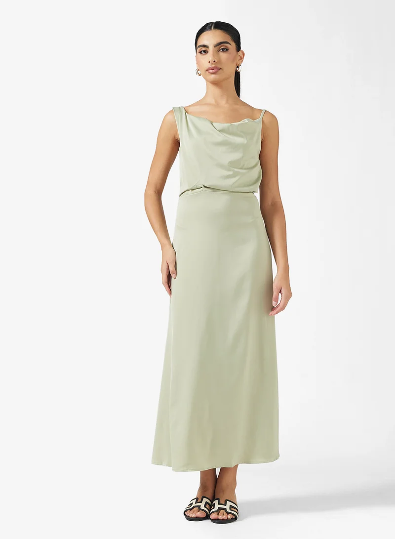 Ella  Draped Slip Dress for Women | Best Price UAE