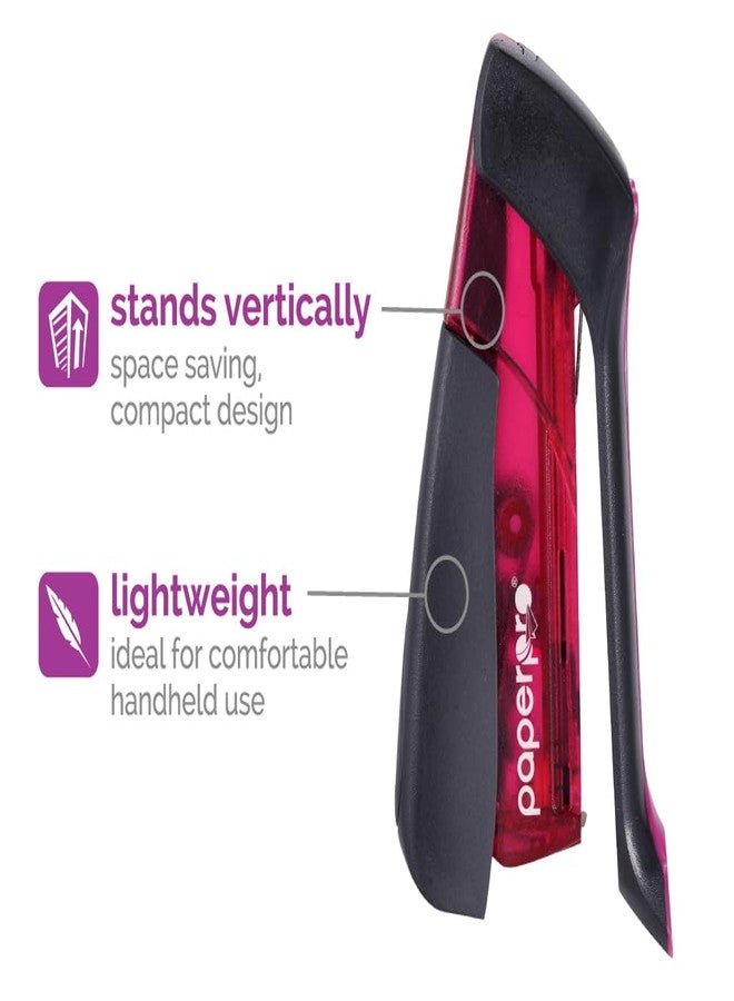 PaperPro Compact Classic Desktop Stapler, 15 Sheet Capacity, No Effort, Includes 105 Staples, One Finger, 80% Easier Stapling, Assorted (Colors May Vary) - Image 4