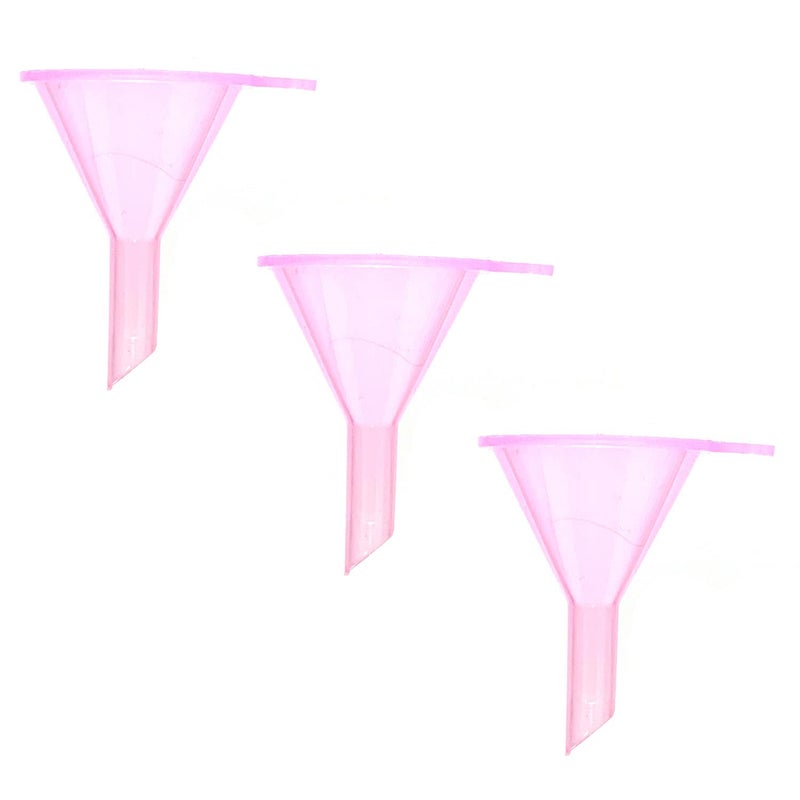 Avenoir Refillable Cosmetic Containers Funnels, Funnels for Filling Bottles of Lotion, Water, Essential Oils, Lotions, Shampoo, Conditions, Cleaning Products, 3 Pink - Image 1