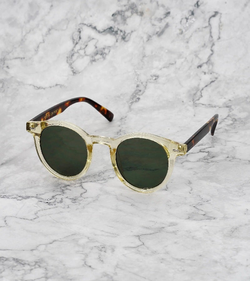  اكسبليست باوتس نظارات شمسية أنيقة للجنسين جيمس أصفر وسلحفاة - أخضر - Image 1