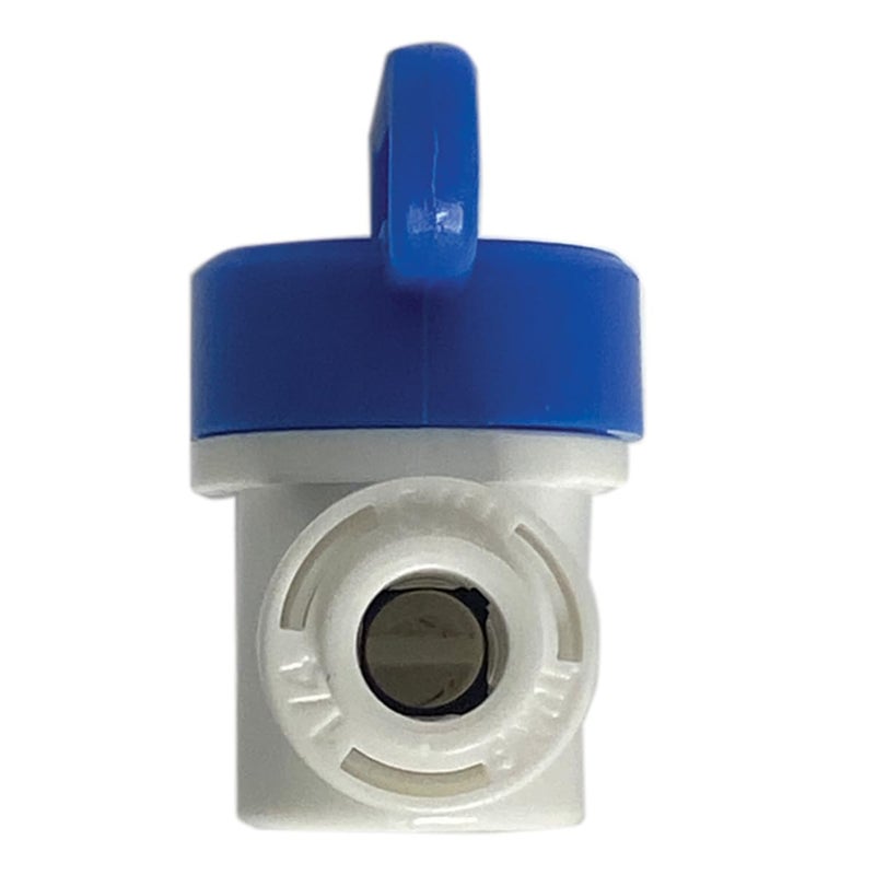 Filtration Warehouse Speed Fit 1/4 or 3/8 Inch Shut Off Valve, Push to Connect Plastic Plumbing Fitting, With Locking Clips, Filtration Warehouse, Compare to PPSV040808WP (1/4" One Pack) - Image 5