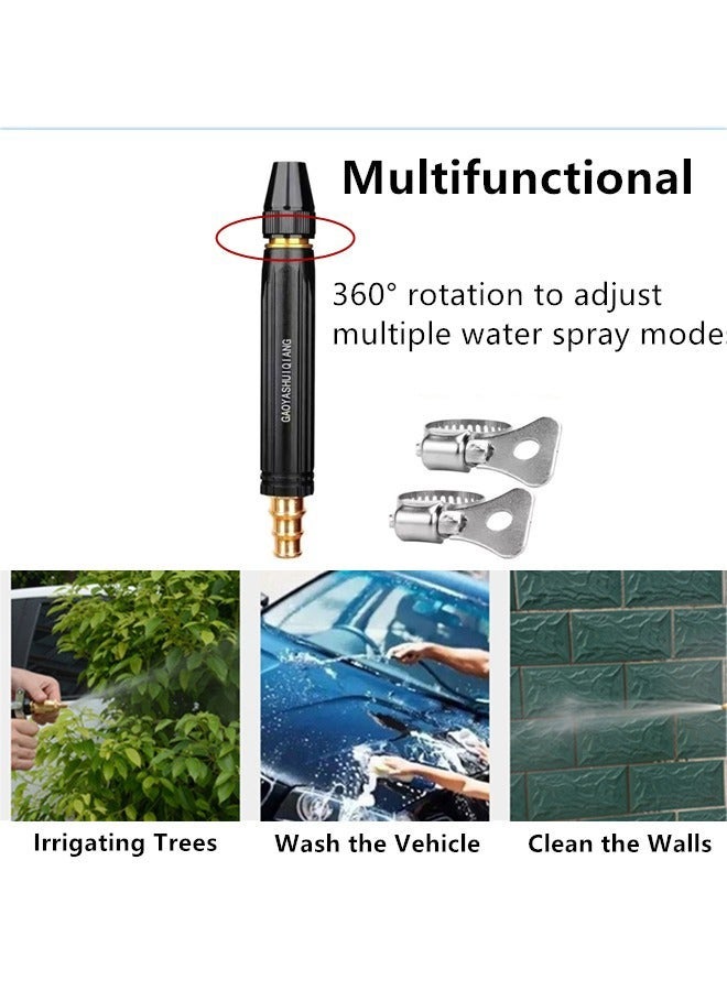 Forest Home High Pressure Garden Hose Spray Gun 3 Adjustable Spray Patterns Nozzle Sprayer Durable Metal Nozzle Powerful Watering Fitted Ideal for Car Washing Garden Irrigation Pet Bathing - Image 2