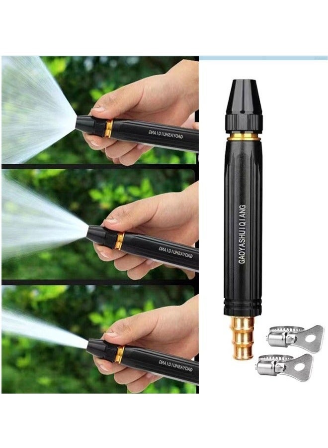 Forest Home High Pressure Garden Hose Spray Gun 3 Adjustable Spray Patterns Nozzle Sprayer Durable Metal Nozzle Powerful Watering Fitted Ideal for Car Washing Garden Irrigation Pet Bathing - Image 1