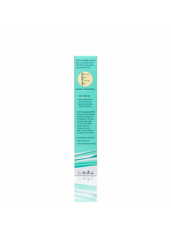 CoTZ Face Moisture Lightly Tinted Mineral Sunscreen Broad Spectrum SPF 35; 1.5 oz / 42.5 g - Image 5