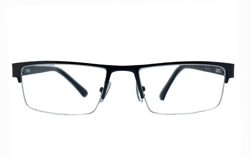 TJT Half Rim Reading Glasses For Men And Women Power +1.00 +1.25 +1.50 +1.75 +2.00 +2.25 +2.50 +2.75 +3.00 Colour (Metallic) (+2.00) - Image 2