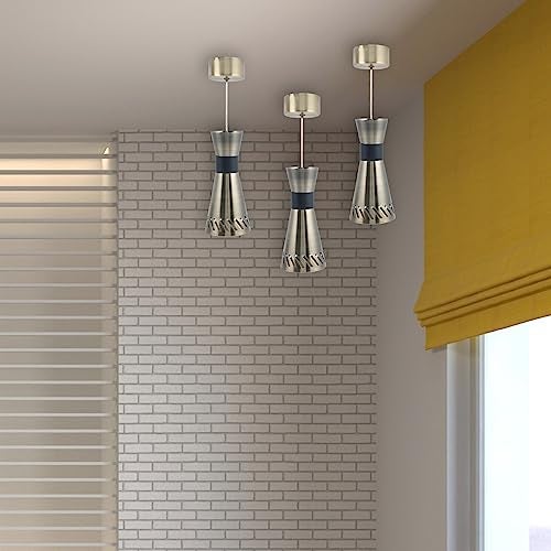 FILLISKA® Luxurious Hanging/Pendant Light (9 Watt Black & Antique Brass) - Image 4