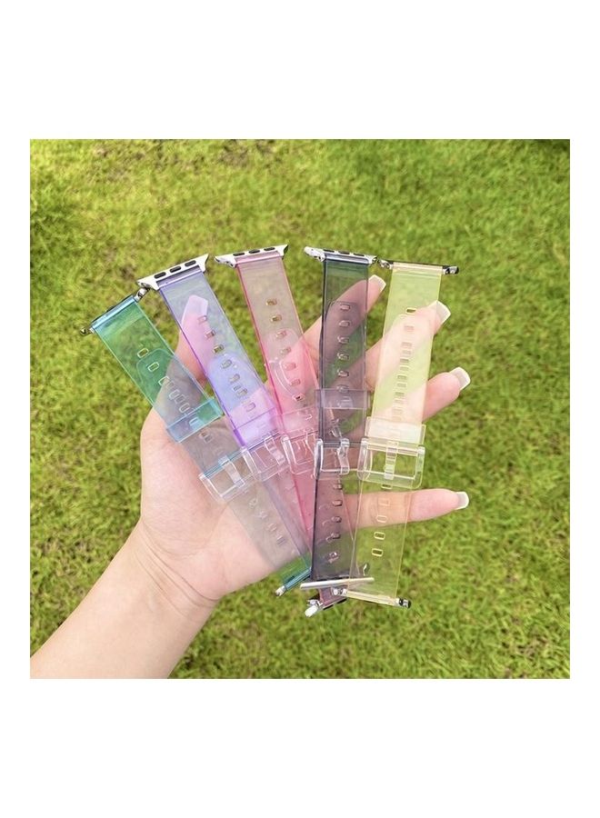 NIBEMINENT Ethnic Replacement Watchband For Apple Watch Series 1/2/3/4/5/6/7/SE 38/40/41mm Blue - Image 5