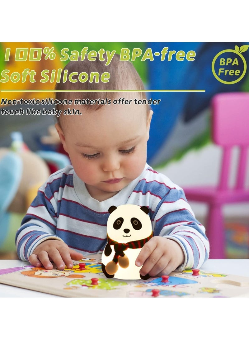 TIGER Panda Lamp with Color Changing Light – USB Rechargeable Night Light for Kids Rooms, Soft LED Glow, Perfect for Sleep, Nursery, and Child’s Bedroom Decor – Fun, Customizable Glow to Match Mood and Room Theme - Image 3