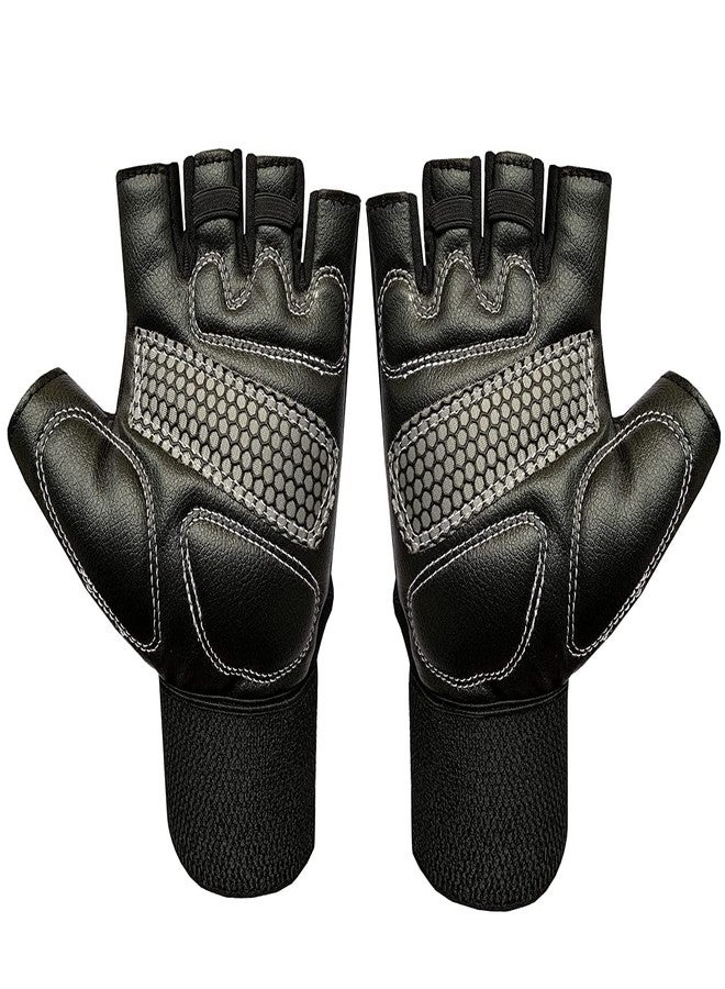 Aprodo Beast-Fitness Training and Workout Weight Lifting Gym Gloves, with Wrist Support, Unisex, Free Size (RED Black) - Image 4