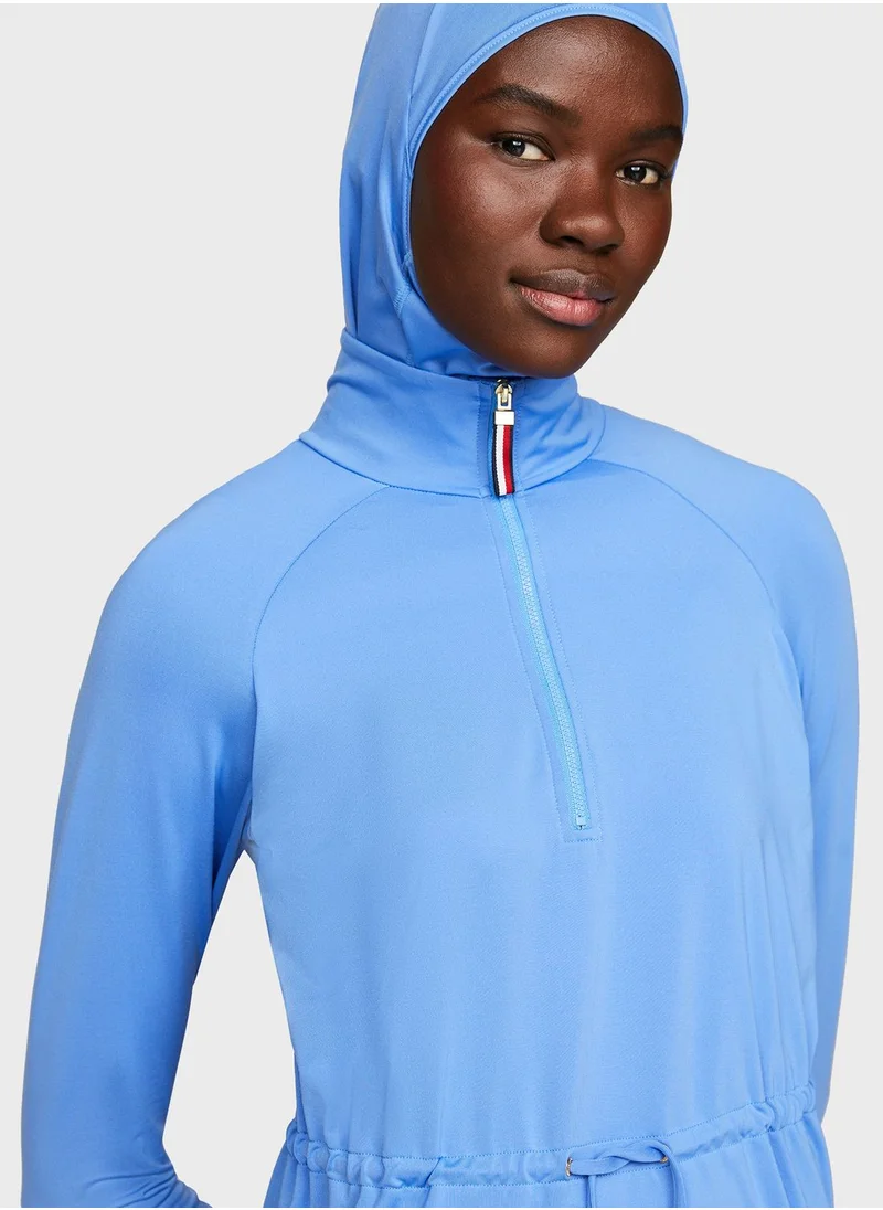 TOMMY HILFIGER Long Sleeve Padded Swim Dress