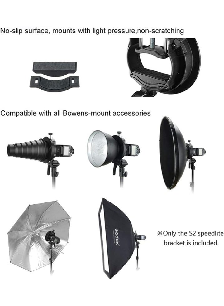 Godox Speedlite Bracket for V1, AD200, & AD400 Pro S2 – Adjustable Flash Mount Holder - Image 3
