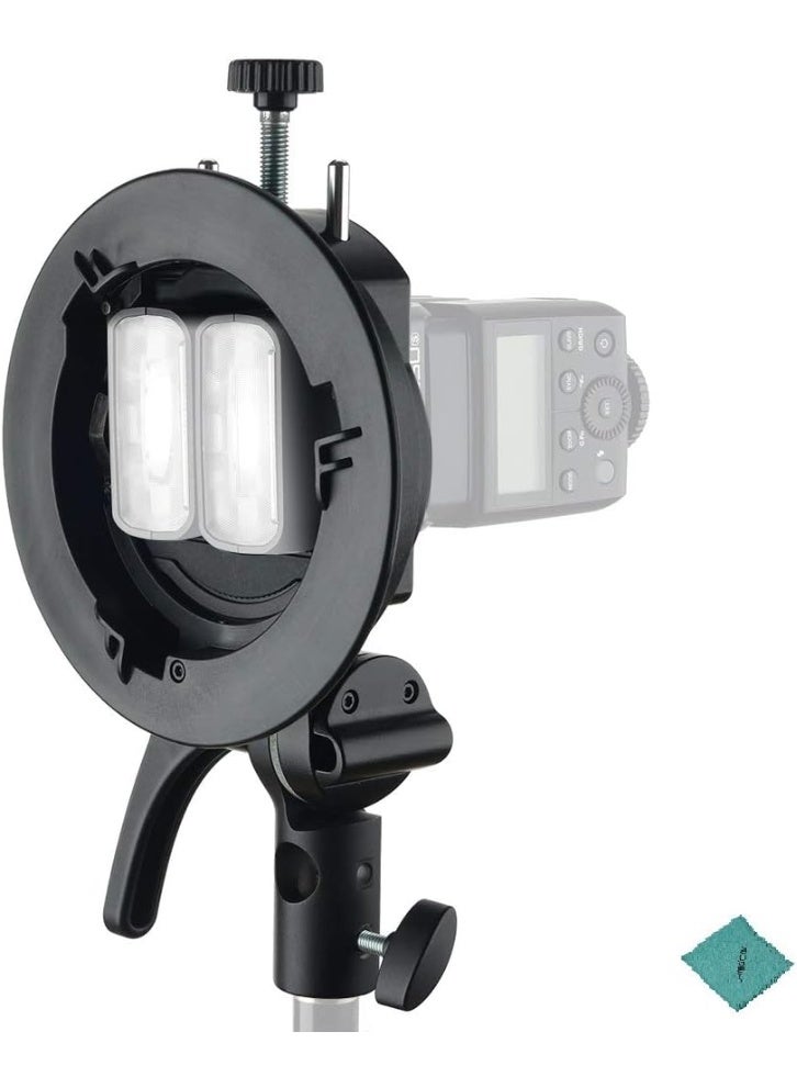 Godox Speedlite Bracket for V1, AD200, & AD400 Pro S2 – Adjustable Flash Mount Holder - Image 1