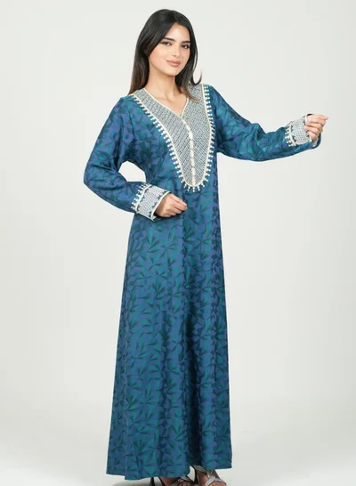 AL BENT AL SHARQIEH women printed jalabiya dress