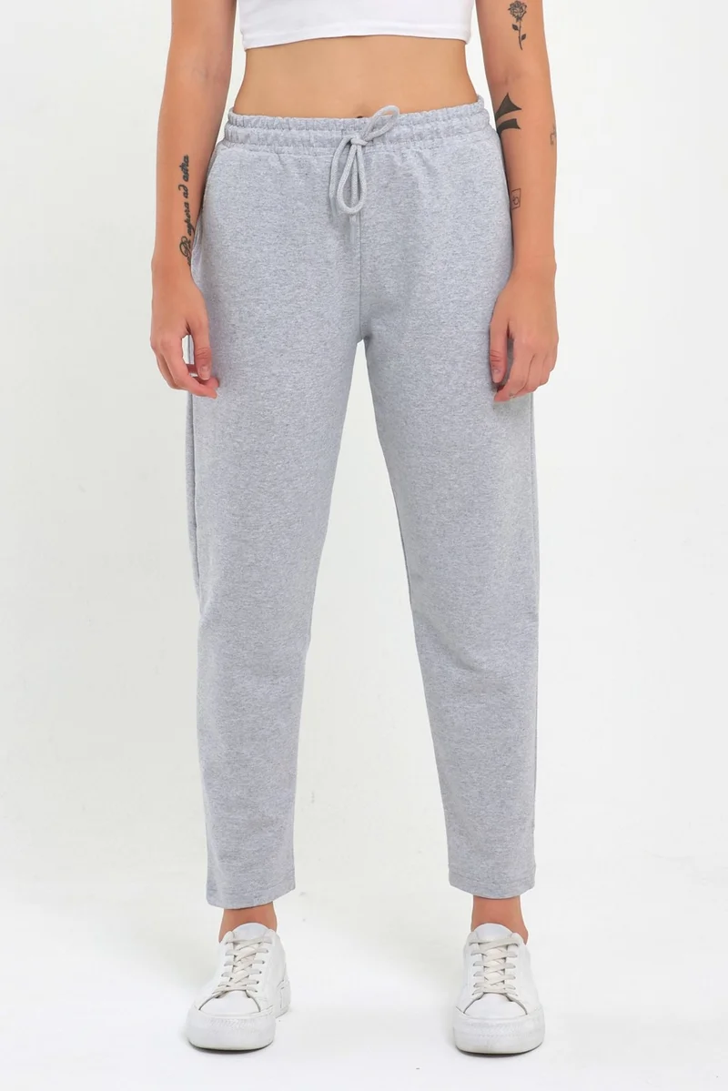 mmetalic Women's Grey Classic Pocket Sweatpants