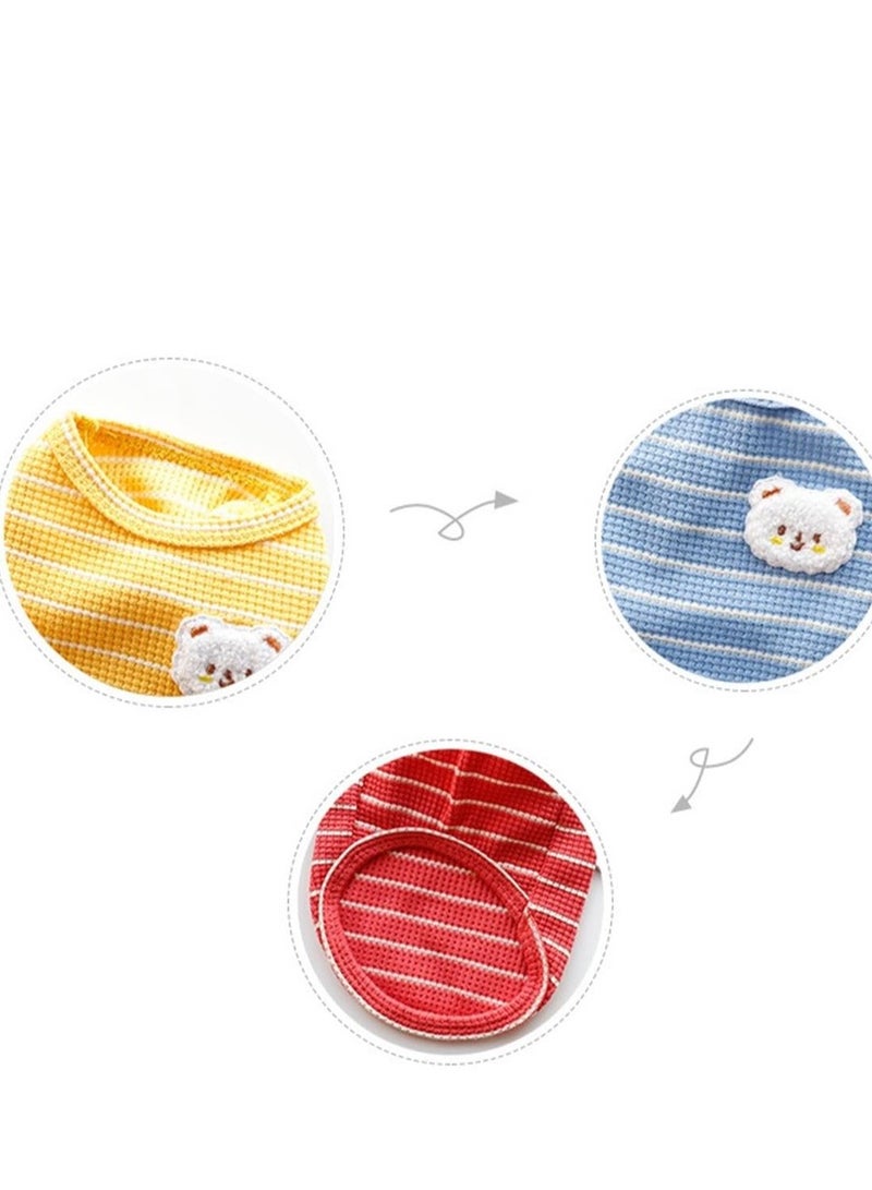 Dog Shirt Cute Dog Clothes for Girl Female Small Dogs Summer Puppy Clothes Tshirt Outfits Pet Clothes Dog Shirt Cat Clothes Breathable T-Shirt Outfit for Small Medium Dog Kitten Yellow S - Image 5