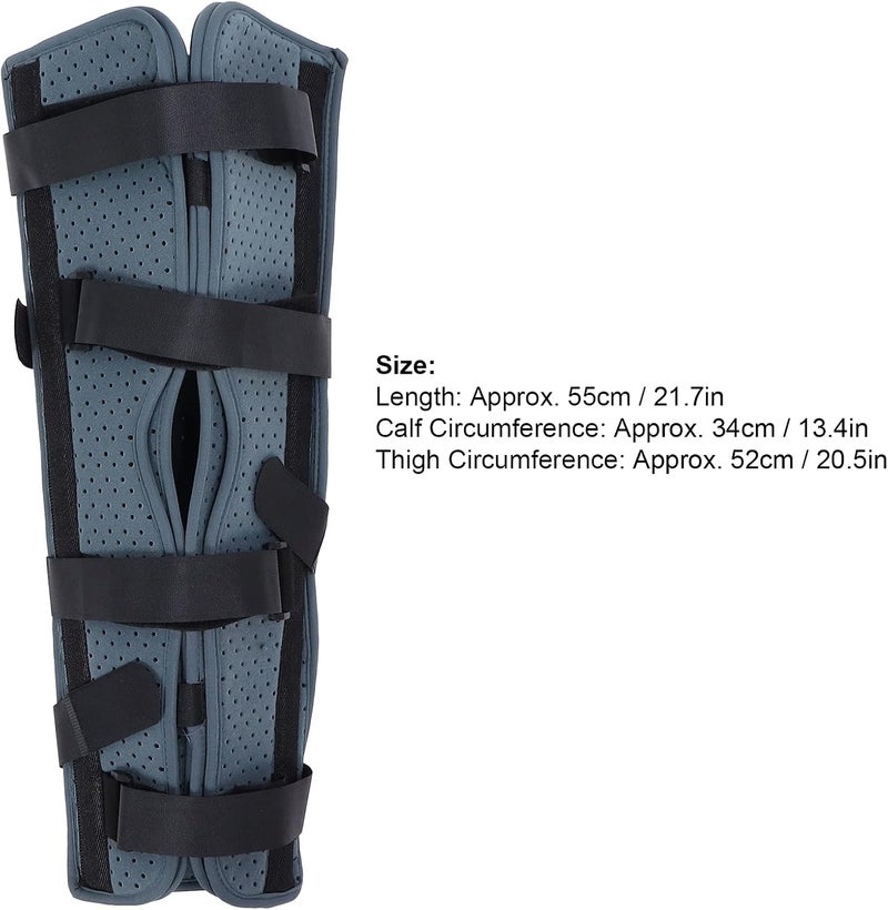klarako Knee Brace Immobilizer Brace, Adjustable Knee Immobilizer Joint Pain Relief Breathable Knee Splint Leg Support Brace - Image 3