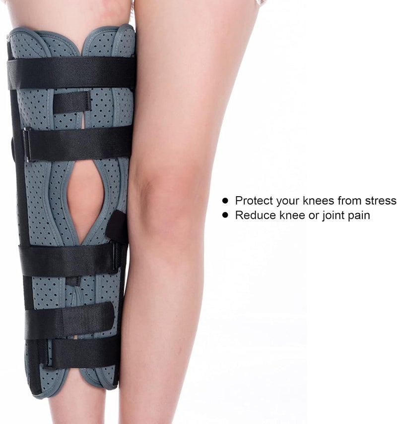 klarako Knee Brace Immobilizer Brace, Adjustable Knee Immobilizer Joint Pain Relief Breathable Knee Splint Leg Support Brace - Image 5