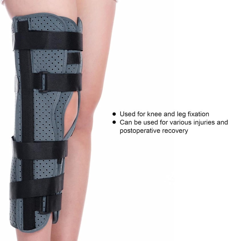 klarako Knee Brace Immobilizer Brace, Adjustable Knee Immobilizer Joint Pain Relief Breathable Knee Splint Leg Support Brace - Image 4