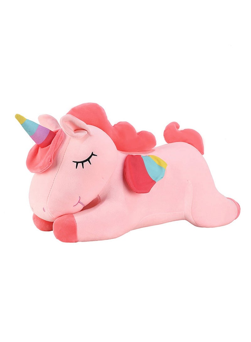 Plush Unicorn Stuffed Animal Pillows Toy Cute Soft Pink 80cm Unicorn Dolls Gifts for Kids Adult  - Image 1