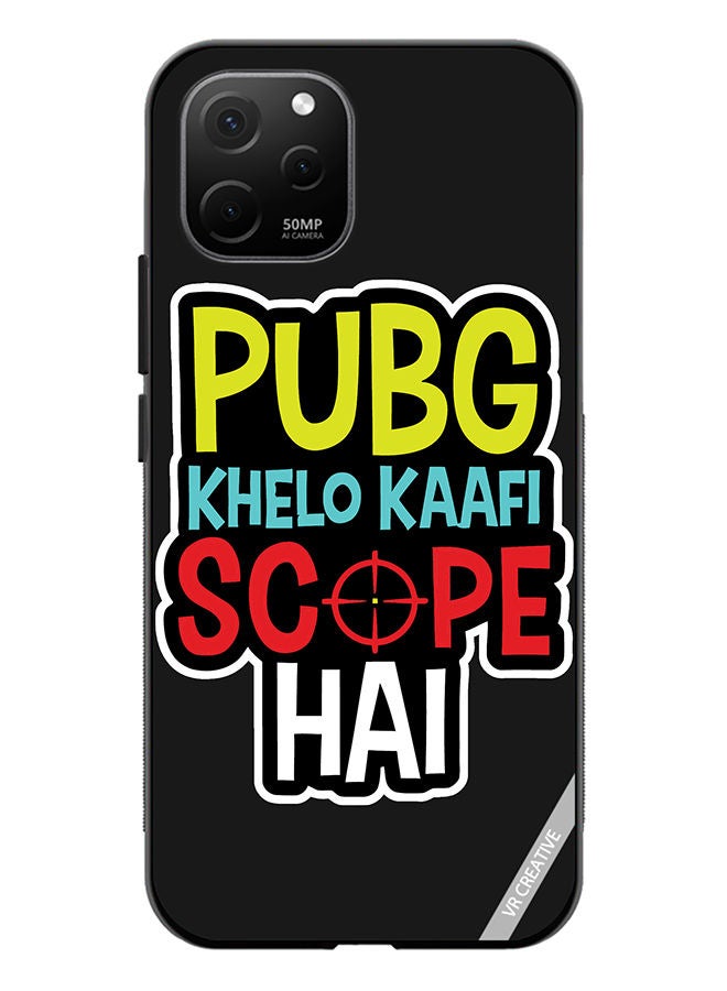 VR CREATIVE Protective Case Cover For Huawei Nova Y61 Pubg Khelo Kaafi Scope Hai Design Multicolour - Image 1