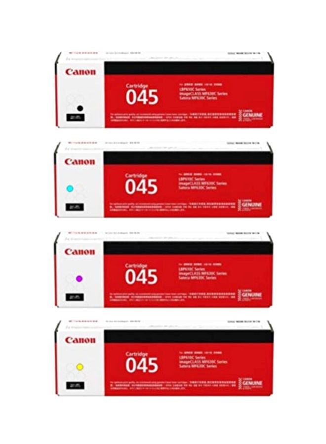 Canon Pack Of 4 045 Toner Cartridge Yellow/Magenta/Cyan/Black - Image 1
