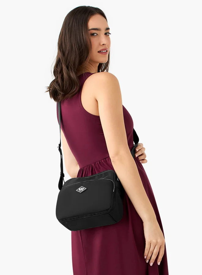لي كوبر Solid Crossbody Bag with Adjustable Strap