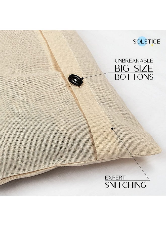 SOLSTICE Cotton Big Saree Covers/Bags For Storage Single (18 X 15 Inches) For Big Silk Sarees, Lehengas, Clothes- Set Of 6 (Plain), White - Image 3