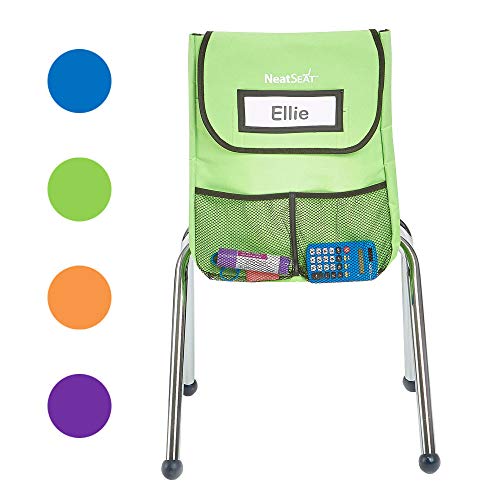 EAI Education NeatSeat Slide Classroom Chair Organizer Set of 4 Small  Assorted Colors - Image 5