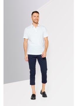 LACOSTE Men Slim Fit Solid Chino Pants, Navy  - Image 2