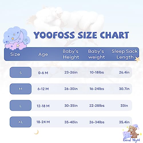 Yoofoss Baby Sleep Sack 12-18 Months Baby Wearable Blanket 100% Organic Cotton 2-Way Zipper TOG 0.5 Toddler Sleeping Sack 3 Pack, Lightweight Sleep Sacks for Babies - Image 4