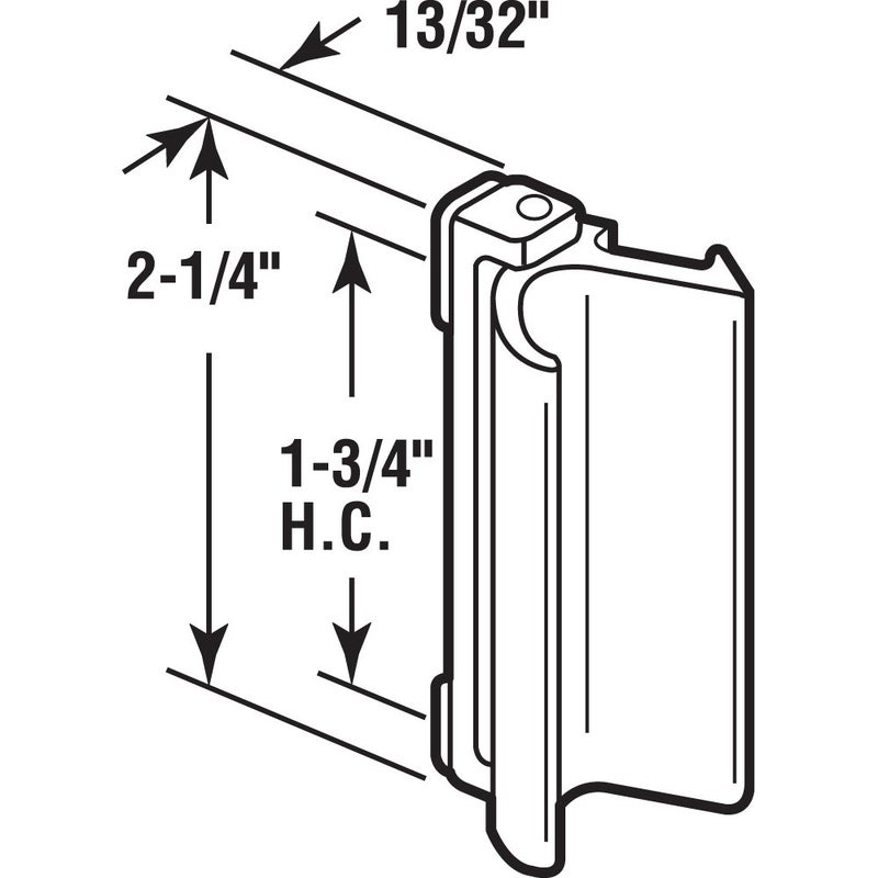برايم-لاين مزلاج نافذة كيلر زنبركي من Prime-Line F 2572 مع سحّاب من الألومنيوم (عبوة واحدة) - Image 2