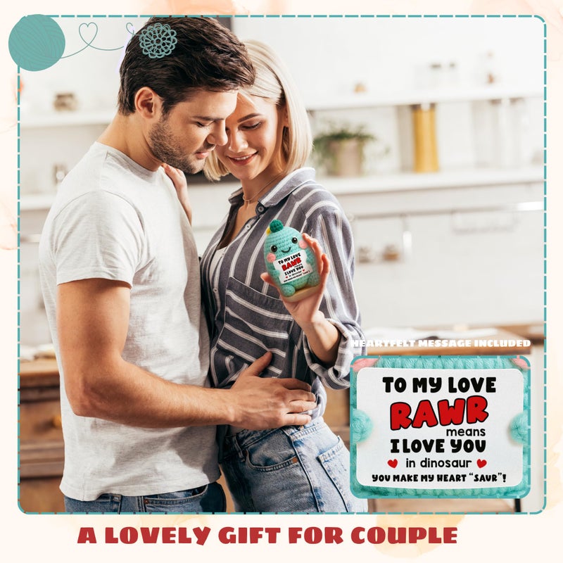 TEEBIM Gifts for Mom from Daughter, Son - Cute Valentines Day, Birthday, for Mom - Valentine for Mother - Emotional Inspirational Positive Support Peony Flower Crochet - Image 4