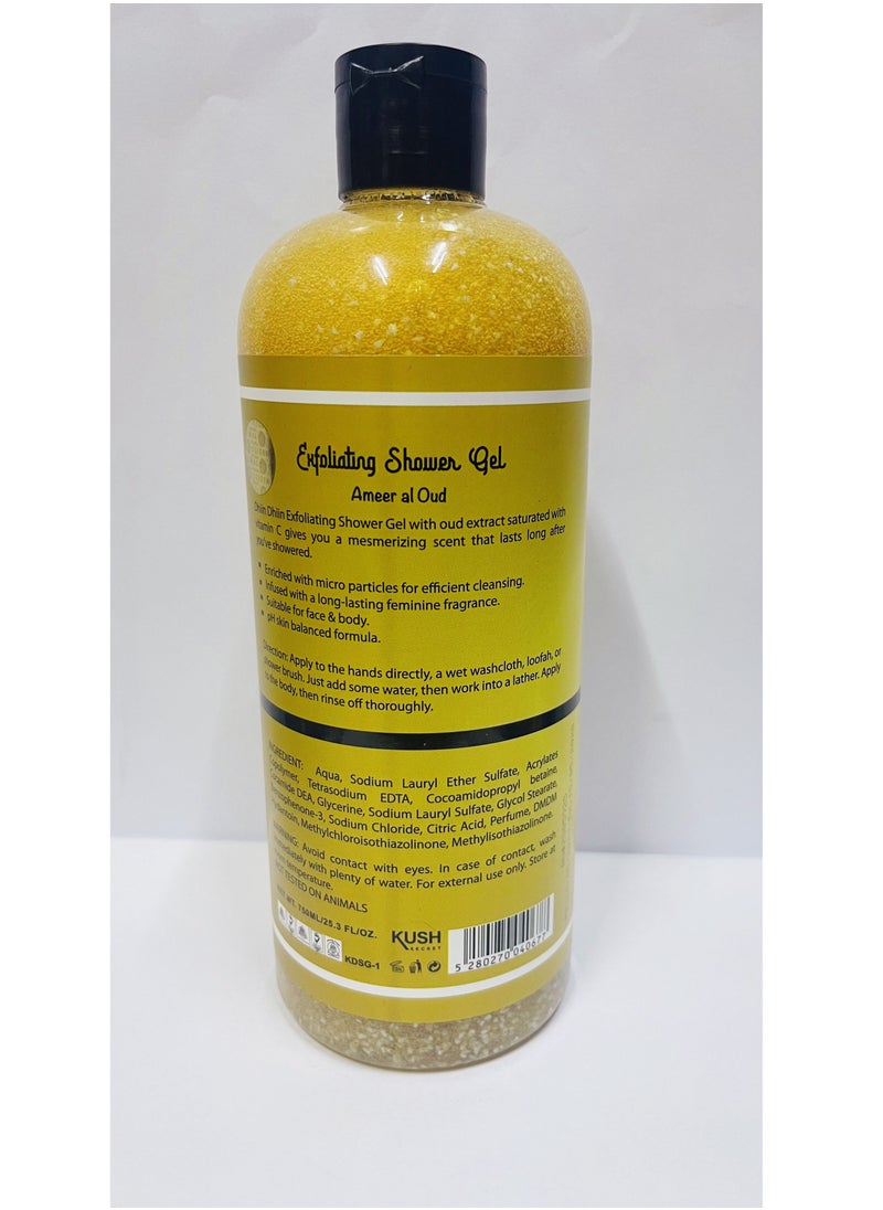 DHIIN DHIIN Exfoliating Shower Gel 750ml  - Image 2