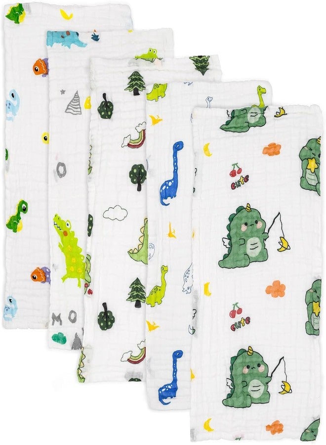 Hugh Ugoli Baby Burp Cloths Set - Large, 6-Layer, Ultra Absorbent 100% Cotton for Baby Spit-Up, Drool, and Messes - Soft, Gentle, Thoughtful New Born Baby Gifts (6, Multicolor-04)