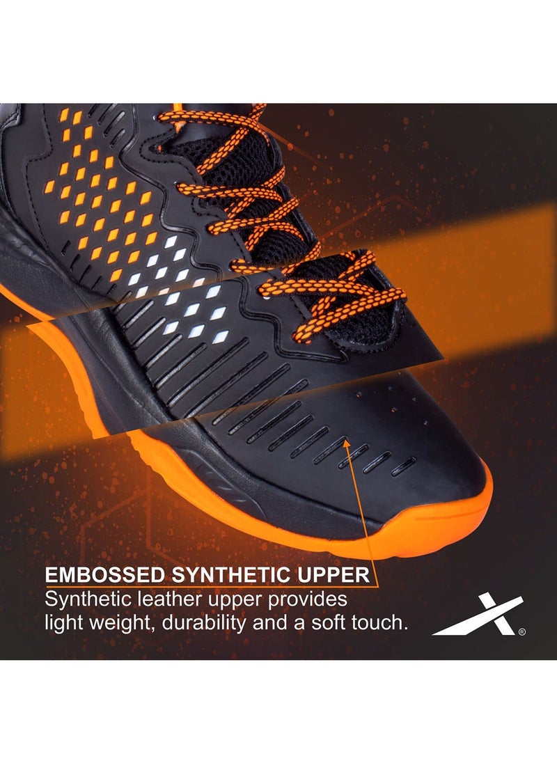 Vector X Cosmic Mens Basketball Shoes | Material: Faux Leather | For Men & Boys | Lightweight | Durable,Flexible & Comfortable | Non Slip | Breathable Mesh | Workout Shoes For Fitness - Image 1
