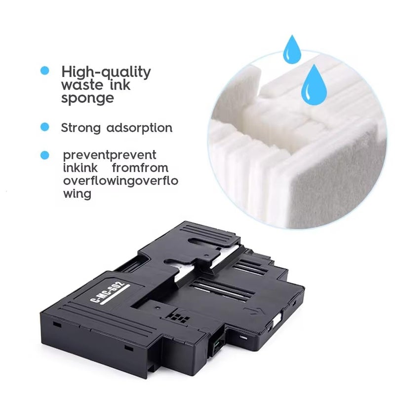 VAVIA MC-G02 Maintenance Box Cartridge Compatible for Canon GM2070/G5070/G6070/G1020/2020/2060/3020/G3060/G560/G570 Printers (with chip Pack of 1pcs),Black - Image 3